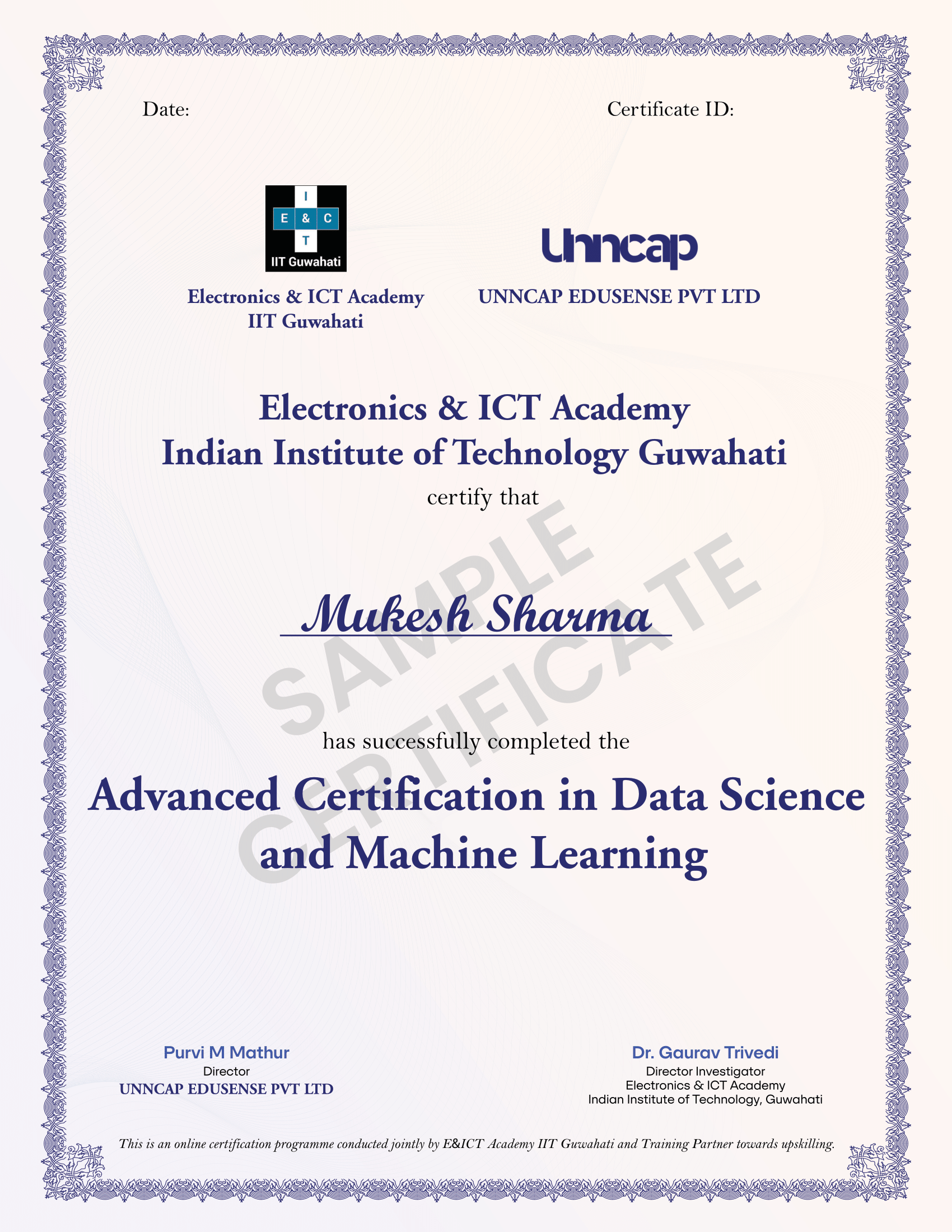 Certificate Preview